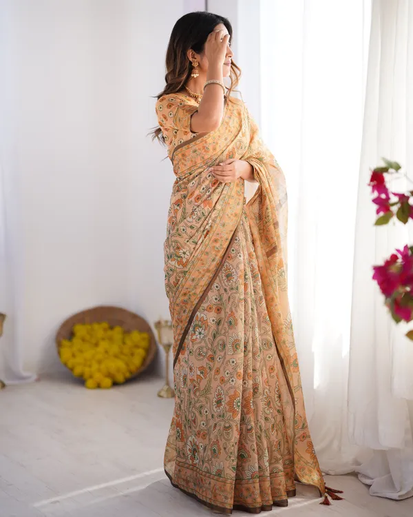Pink_Linen_Saree_For_Women