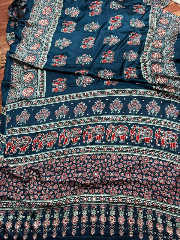 Multicolor_Satin_Saree_For_Women