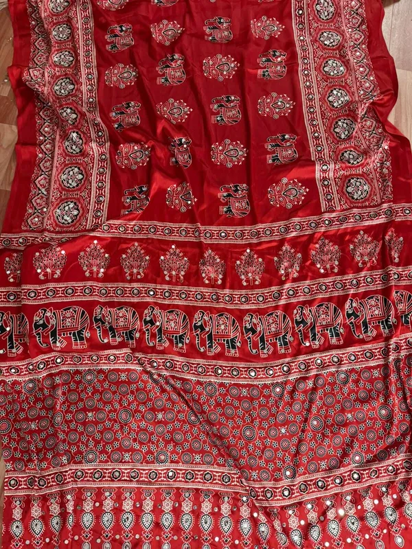 Multicolor_Satin_Saree_For_Women