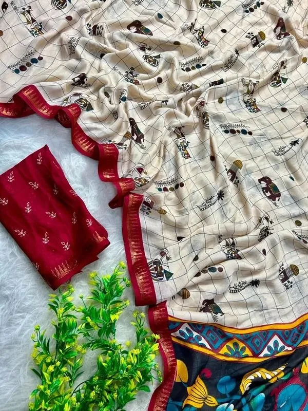 Red_Georgette_Saree_For_Women