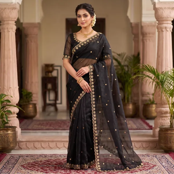 Black_Pure_Silk_Saree_For_Women
