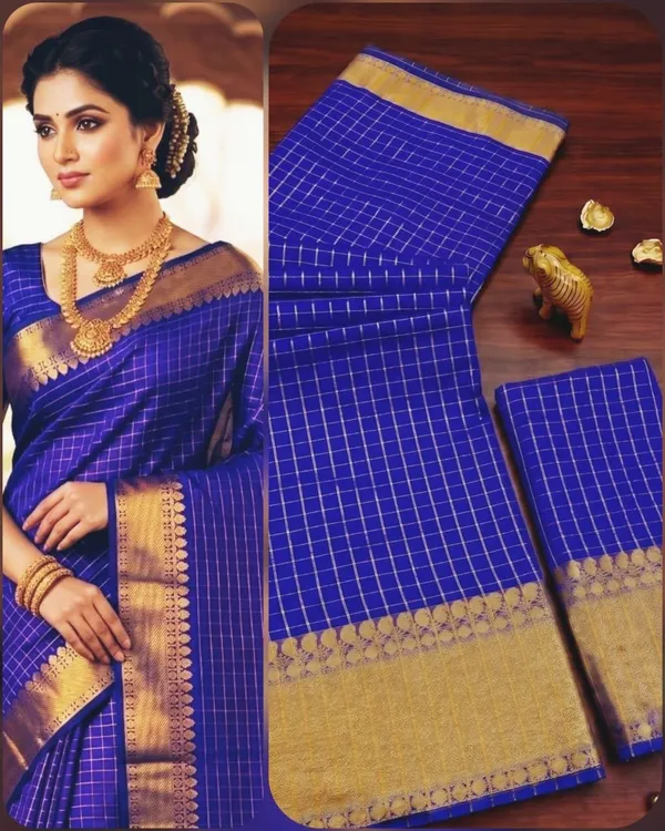 Blue_Cotton_Silk_Saree_For_Women