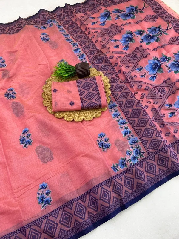 Pink_Cotton_Silk_Saree_For_Women