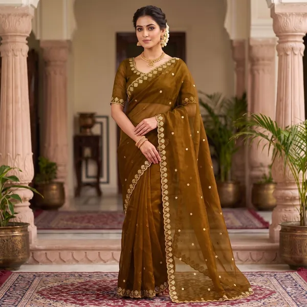 Mustard_Pure_Silk_Saree_For_Women