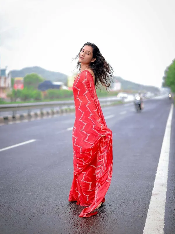 Red_Georgette_Saree_For_Women