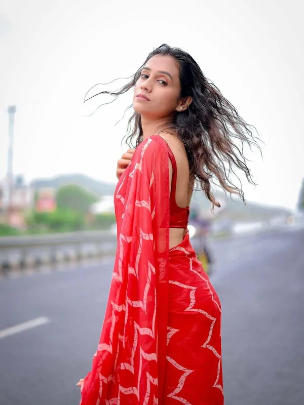 Red_Georgette_Saree_For_Women