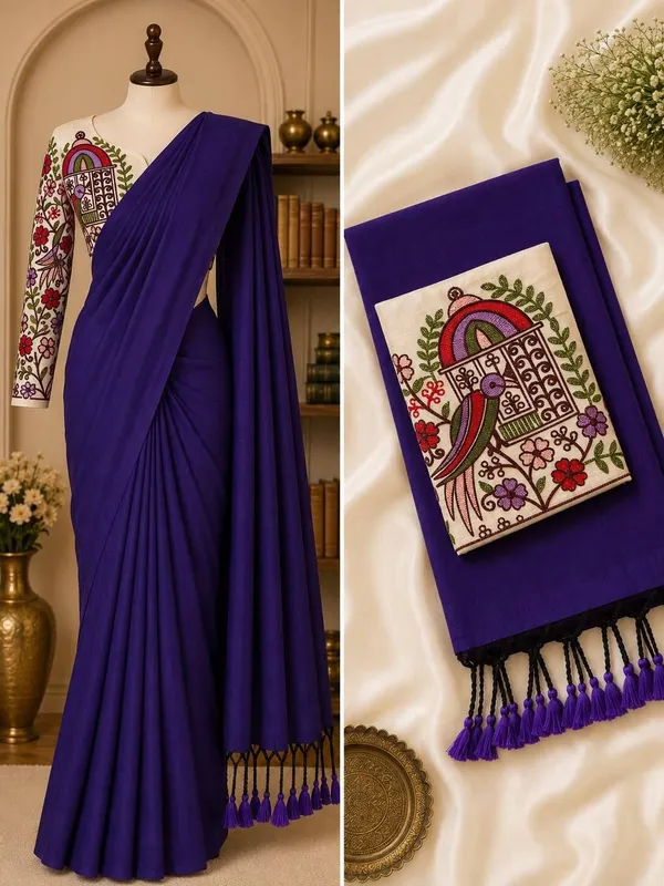 Purple_Khadi_Saree_For_Women