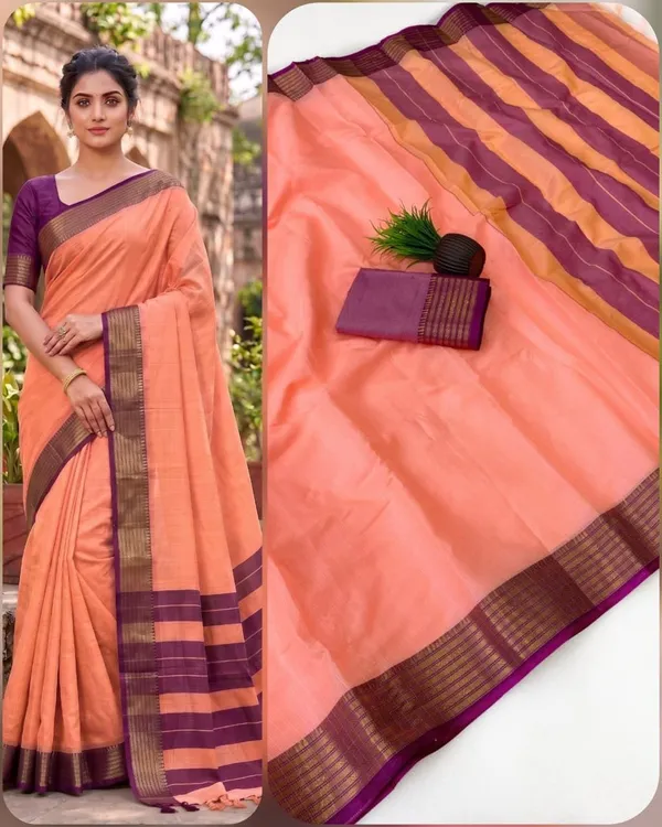 Pink_Kota_Doria_Saree_For_Women