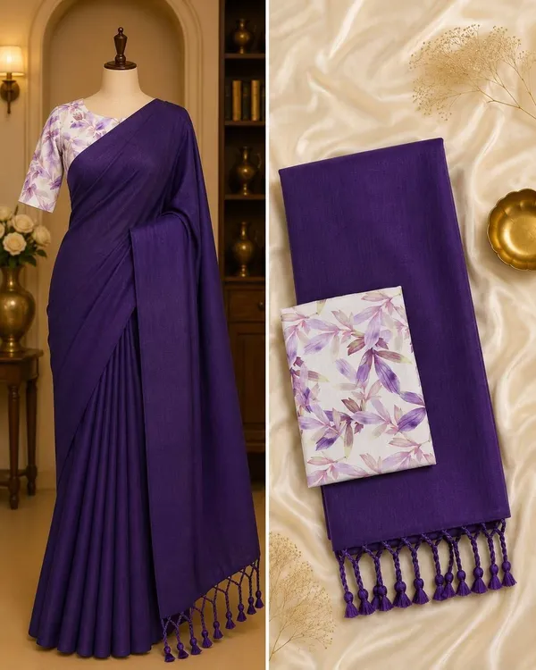Purple_Khadi_Saree_For_Women