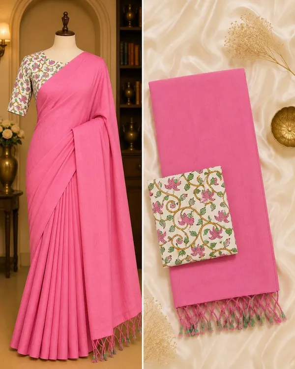 Pink_Khadi_Saree_For_Women