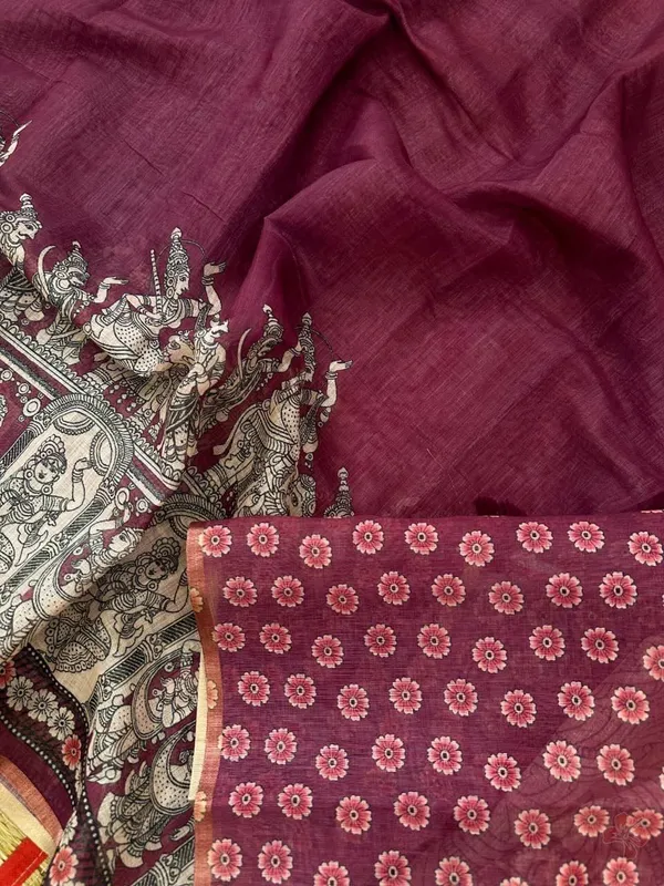 Multicolor_Linen_Saree_For_Women
