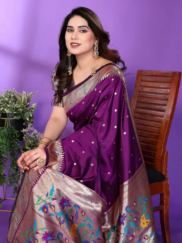Purple_Silk_Cotton_Saree_For_Women