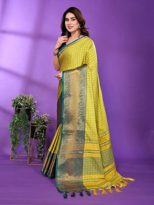 Mustard_Silk_Cotton_Saree_For_Women