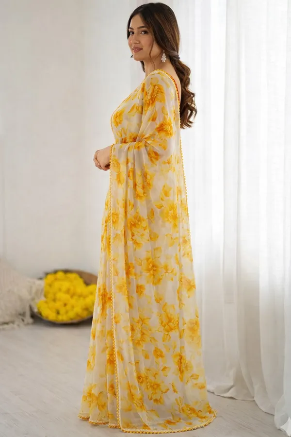 Yellow_Pure_Chiffon_Saree_For_Women