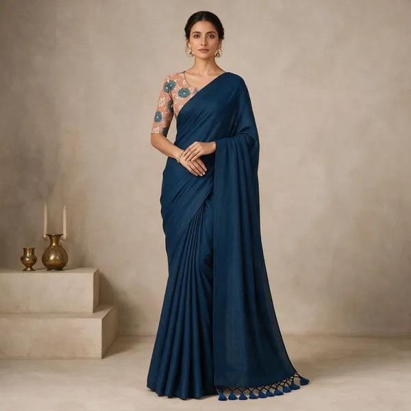 Dark_Green_Khadi_Saree_For_Women