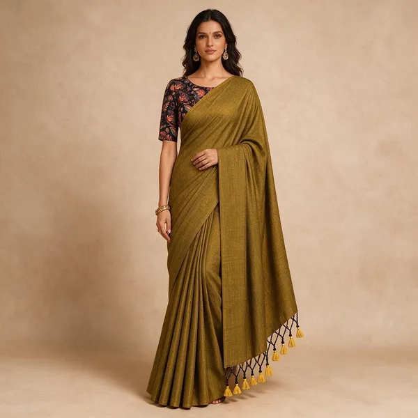 Multicolor_Khadi_Saree_For_Women