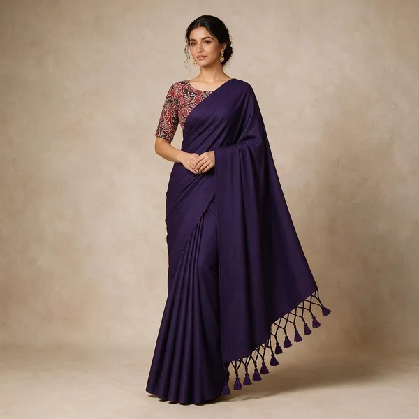 Purple_Khadi_Saree_For_Women