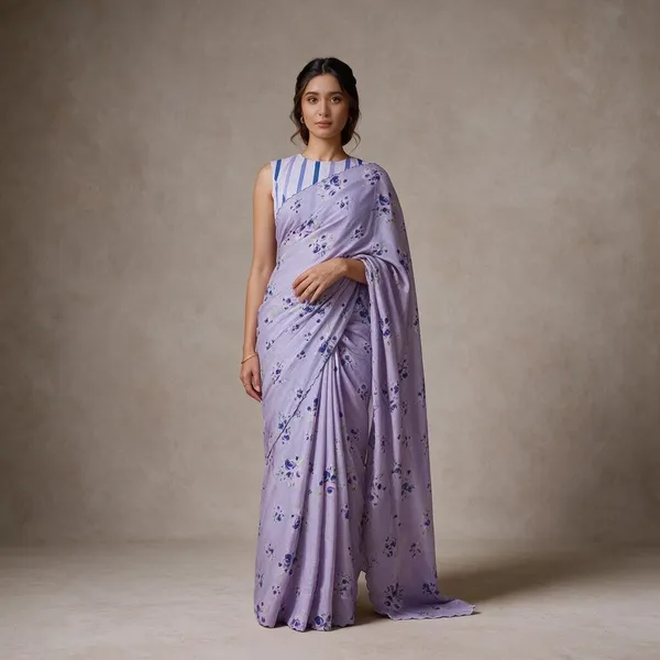 Purple_Cotton_Linen_Saree_For_Women