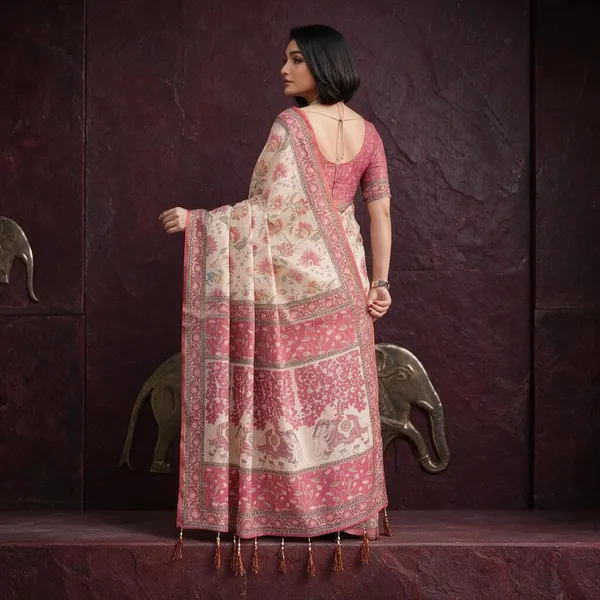 Beige_Linen_Saree_For_Women