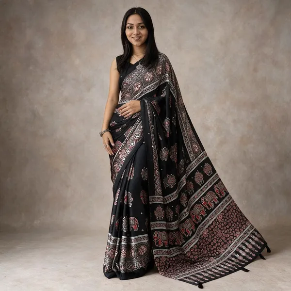 Multicolor_Satin_Saree_For_Women