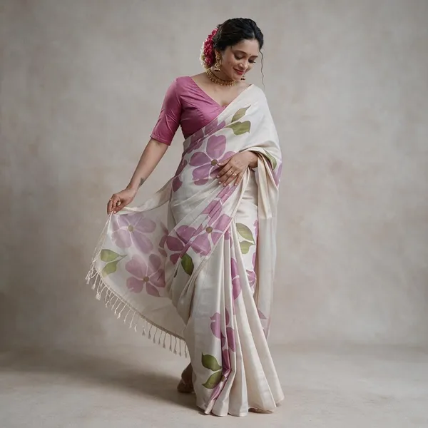 White_Pure_Silk_Saree_For_Women