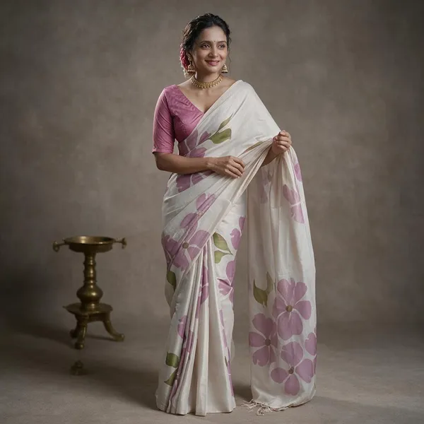 White_Pure_Silk_Saree_For_Women