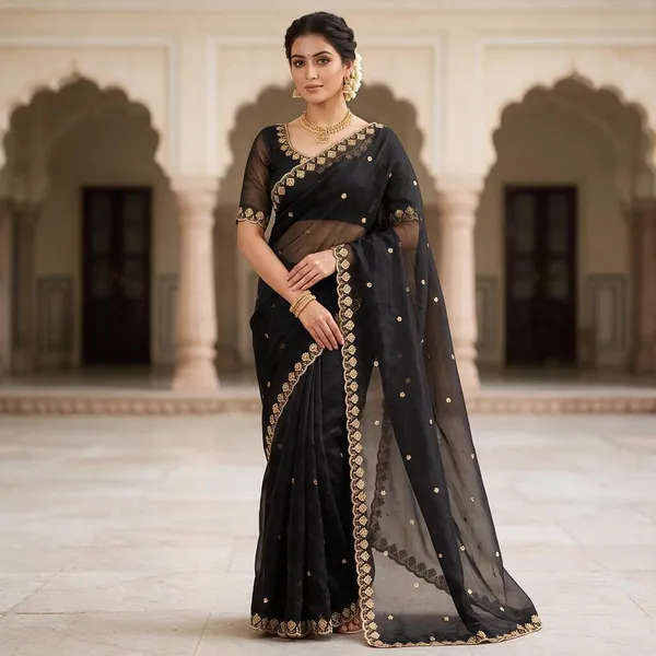 Black_Pure_Silk_Saree_For_Women
