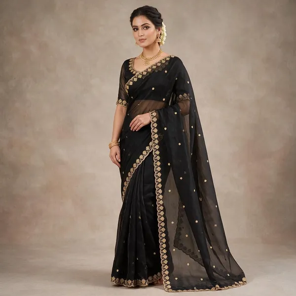 Black_Pure_Silk_Saree_For_Women