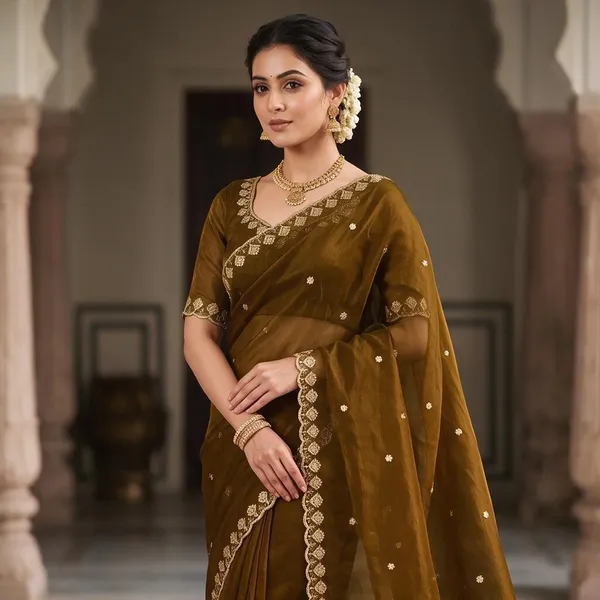 Mustard_Pure_Silk_Saree_For_Women