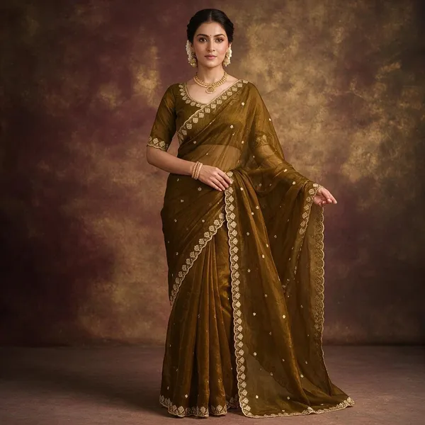 Mustard_Pure_Silk_Saree_For_Women