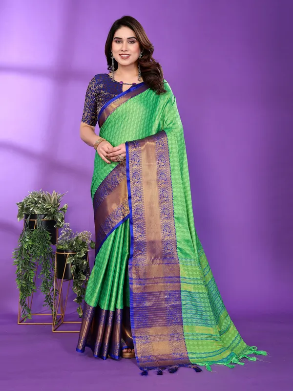 Green_Silk_Cotton_Saree_For_Women