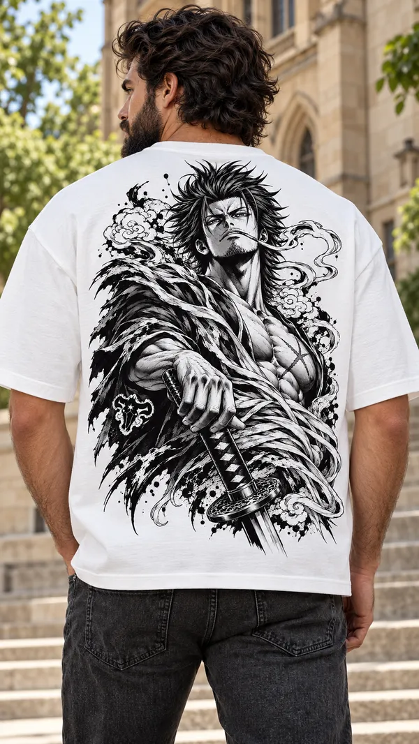 White_Graphic_Relaxed_Fit_T-Shirt_For_Men