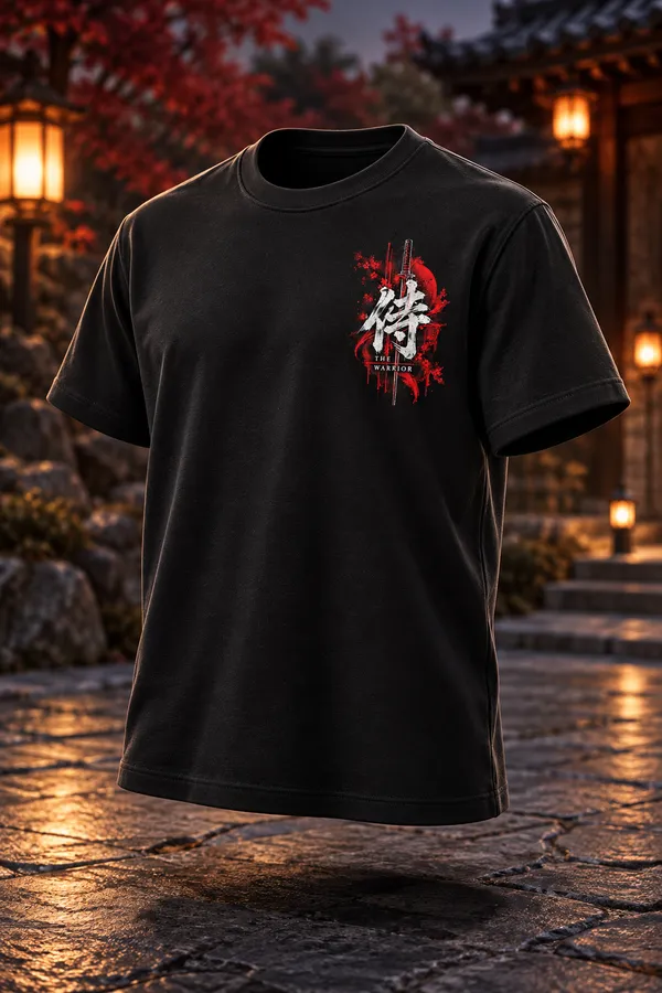 Black_French_Terry_Relaxed_Fit_T-Shirt_For_Men