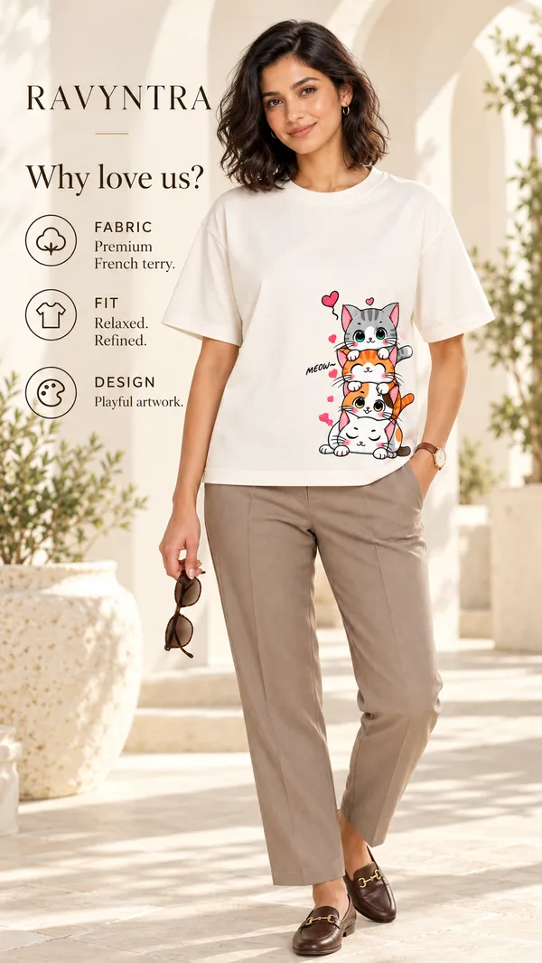 White_Printed_Regular_Fit_T-Shirt_For_Women