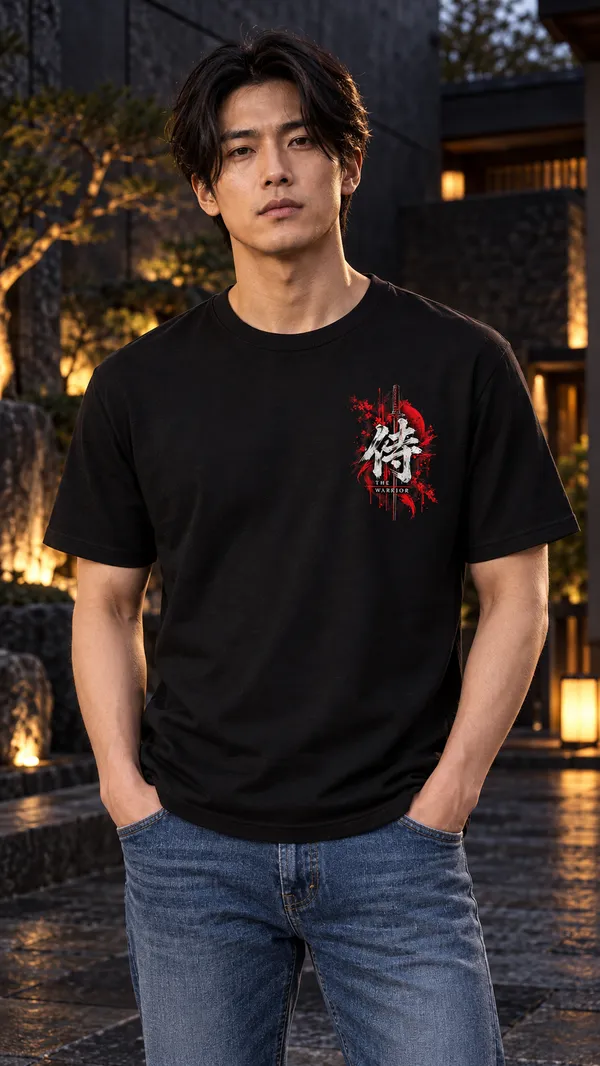 Black_French_Terry_Relaxed_Fit_T-Shirt_For_Men