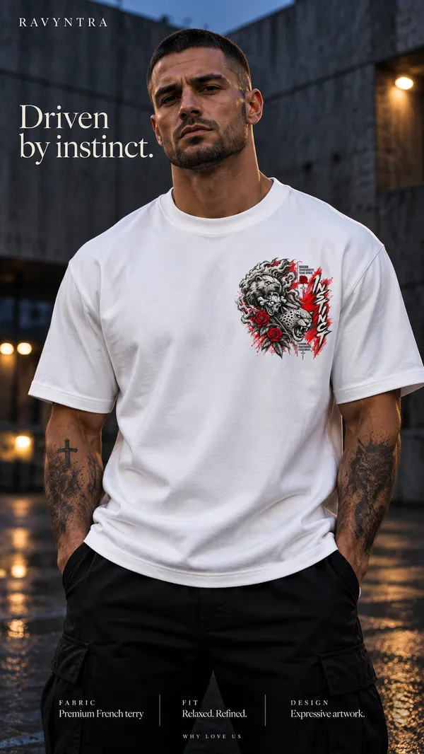 White_Graphic_Print_T-Shirt_For_Men