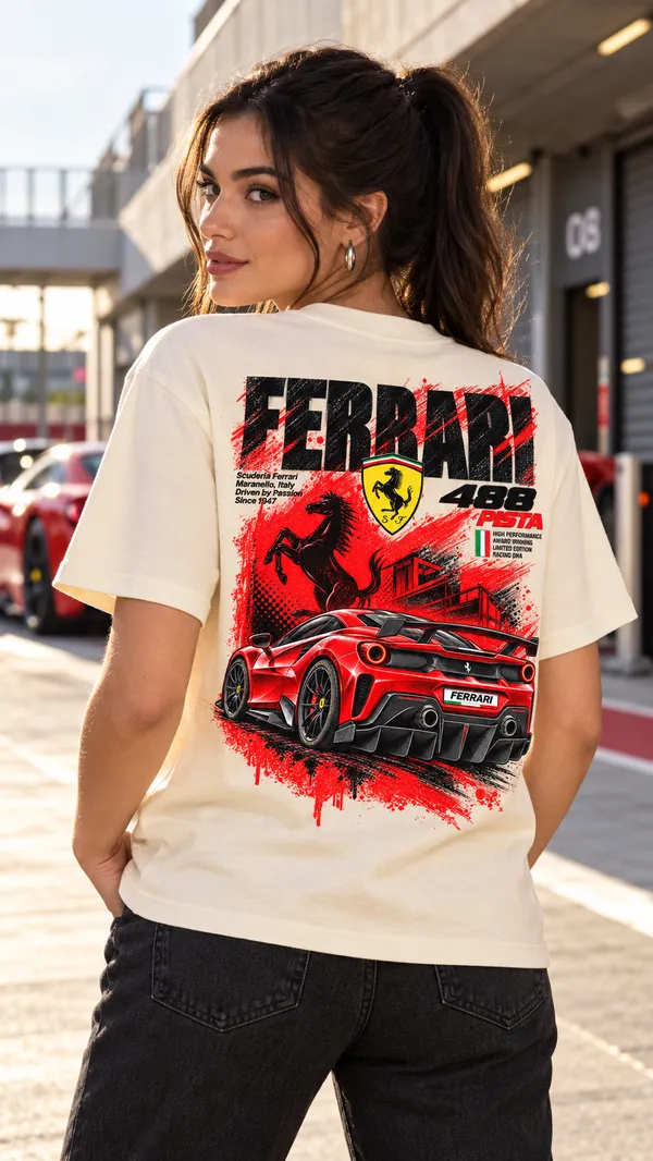 Cream_French_Terry_Relaxed_Fit_T-Shirt_For_Men