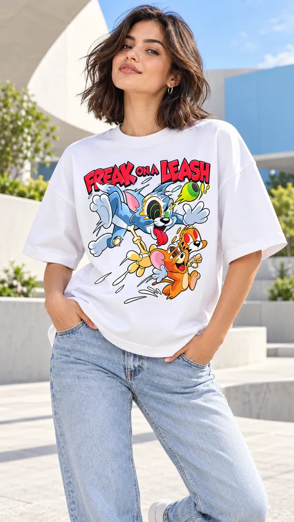 White_Oversized_Graphic_T-Shirt_For_Women