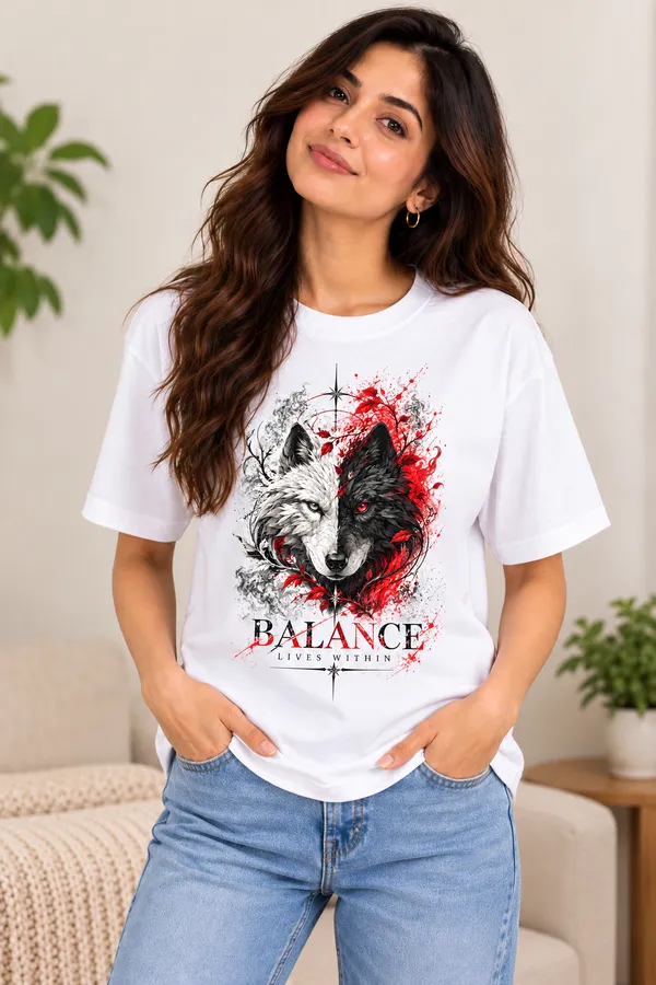 White_Graphic_Print_Relaxed_Fit_T-Shirt_For_Women