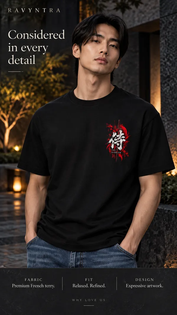Black_French_Terry_Relaxed_Fit_T-Shirt_For_Men