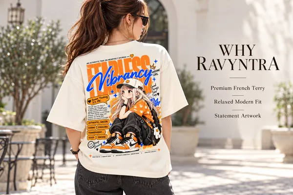 Cream_French_Terry_Relaxed_Fit_T-Shirt_For_Women