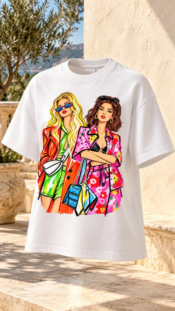 White_Oversized_Graphic_T-Shirt_For_Women