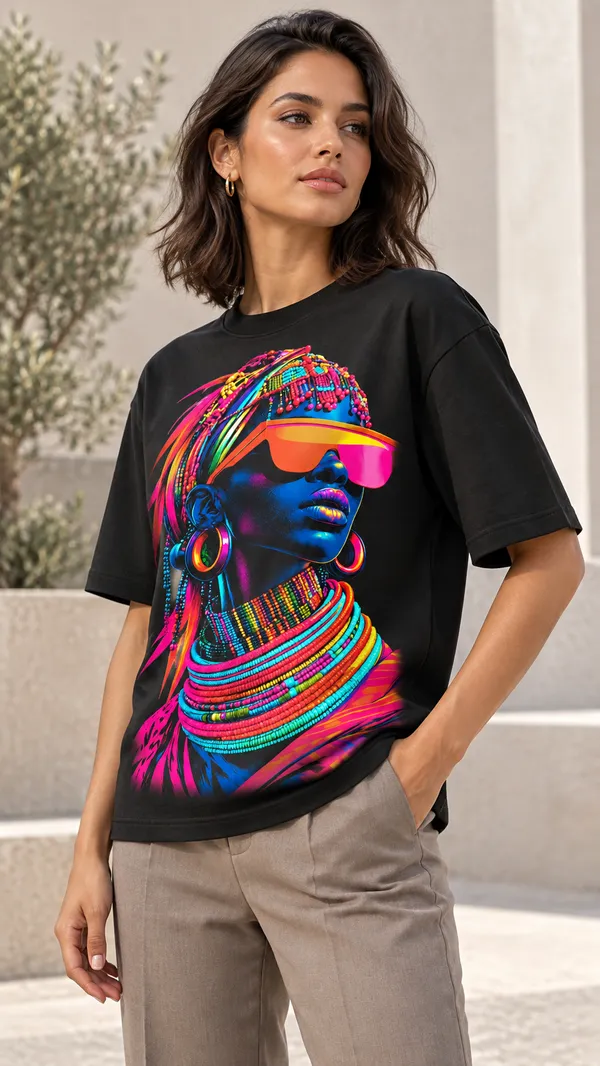 Black_Graphic_Print_T-Shirt_For_Women
