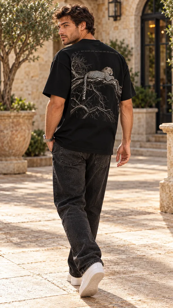 Black_Cotton_Graphic_T-Shirt_For_Men