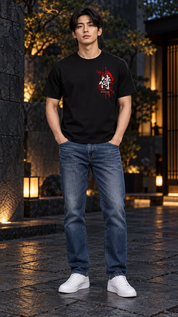 Black_French_Terry_Relaxed_Fit_T-Shirt_For_Men