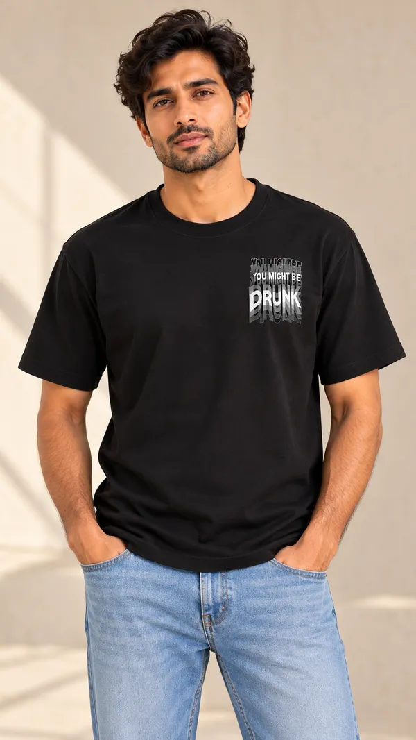 Black_French_Terry_Relaxed_Fit_T-Shirt_For_Men