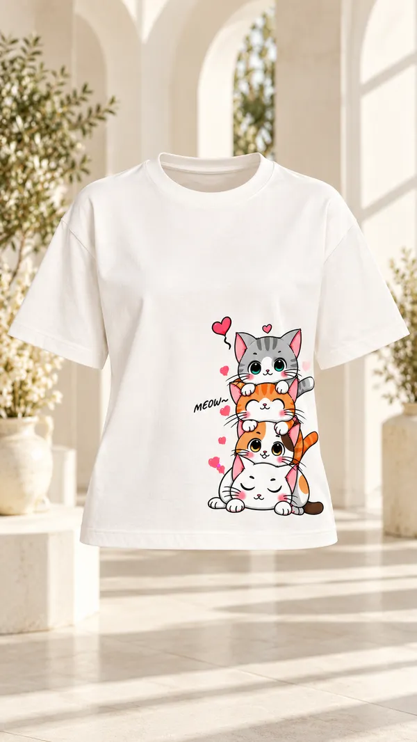 White_Printed_Regular_Fit_T-Shirt_For_Women