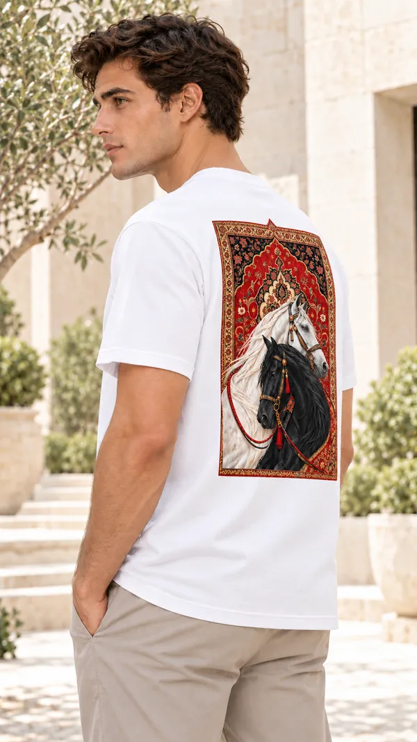 White_French_Terry_Relaxed_Fit_T-Shirt_For_Men