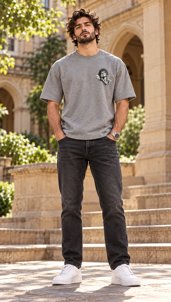 Grey_Graphic_Print_Relaxed_Fit_T-Shirt_For_Men
