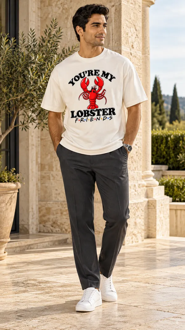 White_Graphic_Casual_Fit_T-Shirt_For_Men